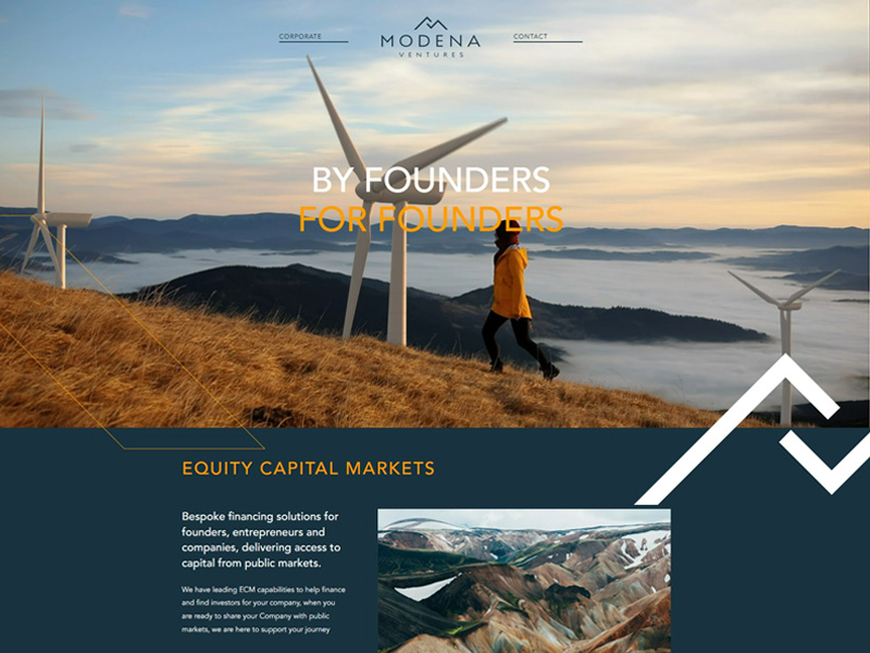 Modena Ventures – Corporate WordPress Development